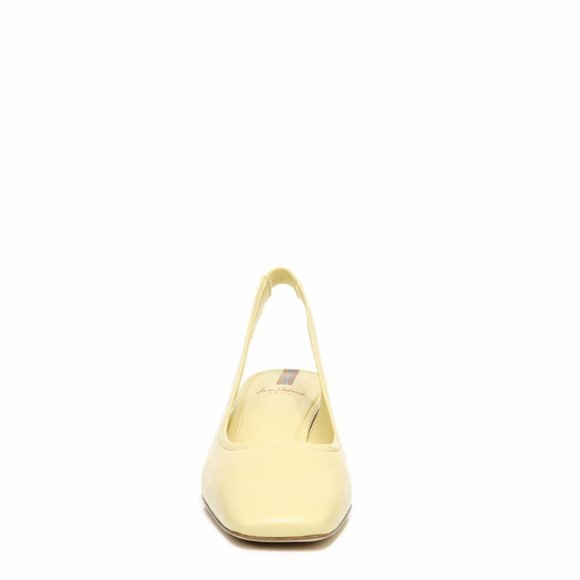 Sam Edelman Toren - Canary Yellow Leather Slingback Scalloped Heel Sam Edelman - Picture 7 of 7